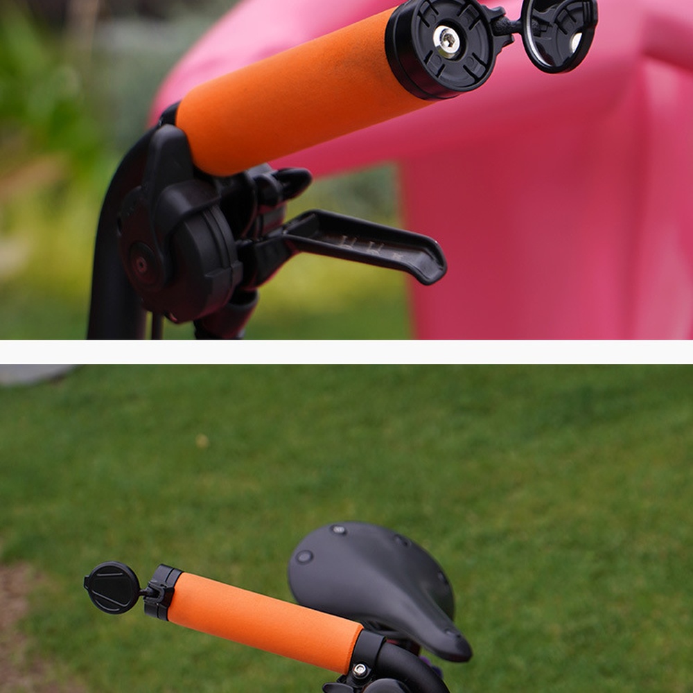 Cycling Commute Gear - กระจกมองหลังจักรยาน HD อะคริลิค กระจกนูน ปรับได้ ปลอดภัย