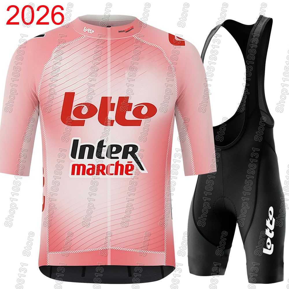 Cycling Commuter Jacket - ล็อตโต อินเตอร์มาร์เช่ 2026 ชุดเสื้อปั่นจักรยานผู้ชายฤดูร้อนเบลเยียมเสื้อผ้าทีมชุดจักรยานเสือหมอบเสื้อจักรยานเสือภูเขาเสื้อขาสั้นเอี๊ยมเอ็มทีบี