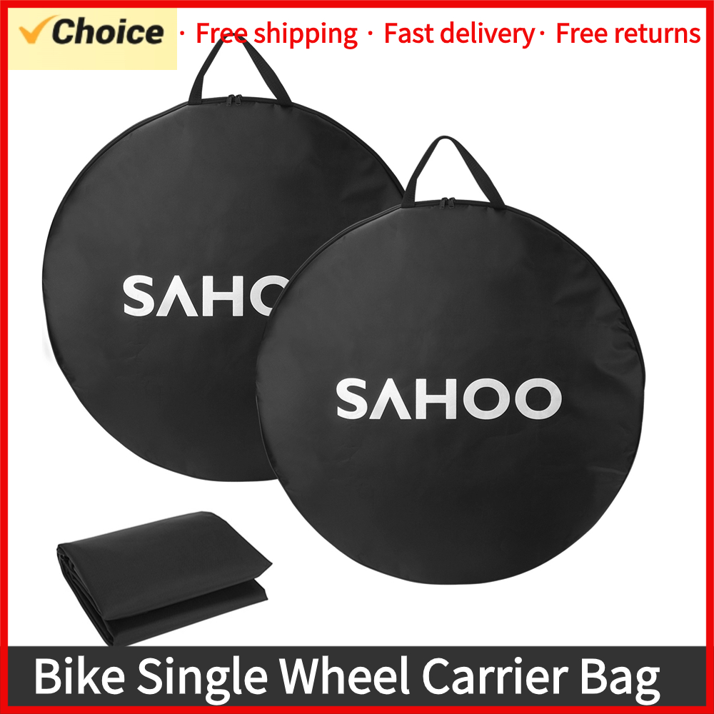 Cycling Commute Backpack - SAHOO กระเป๋าเดินทางจักรยานล้อเดียว, 2ชิ้นแพคเกจพกพาจักรยานภูเขาสำหรับ69ซม./27.2in ล้อจักรยานอุปกรณ์จักรยาน