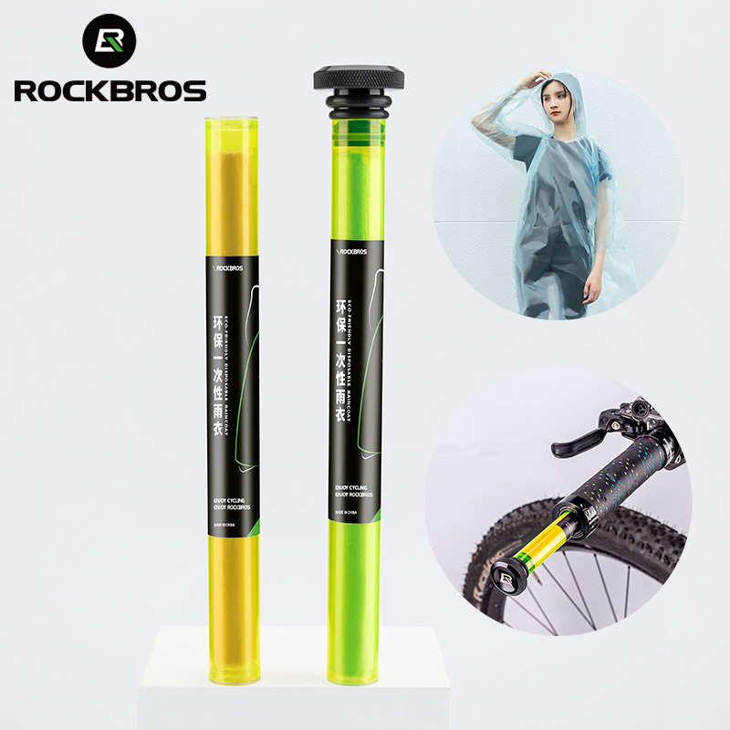 Cycling Rain Jacket Commute - ROCKBROS จักรยานเสื้อกันฝนหนาสำหรับผู้ชายผู้หญิงไฟฟ้ารถ Raincoat ขี่จักรยานกลางแจ้งแบบพกพา Rain Poncho