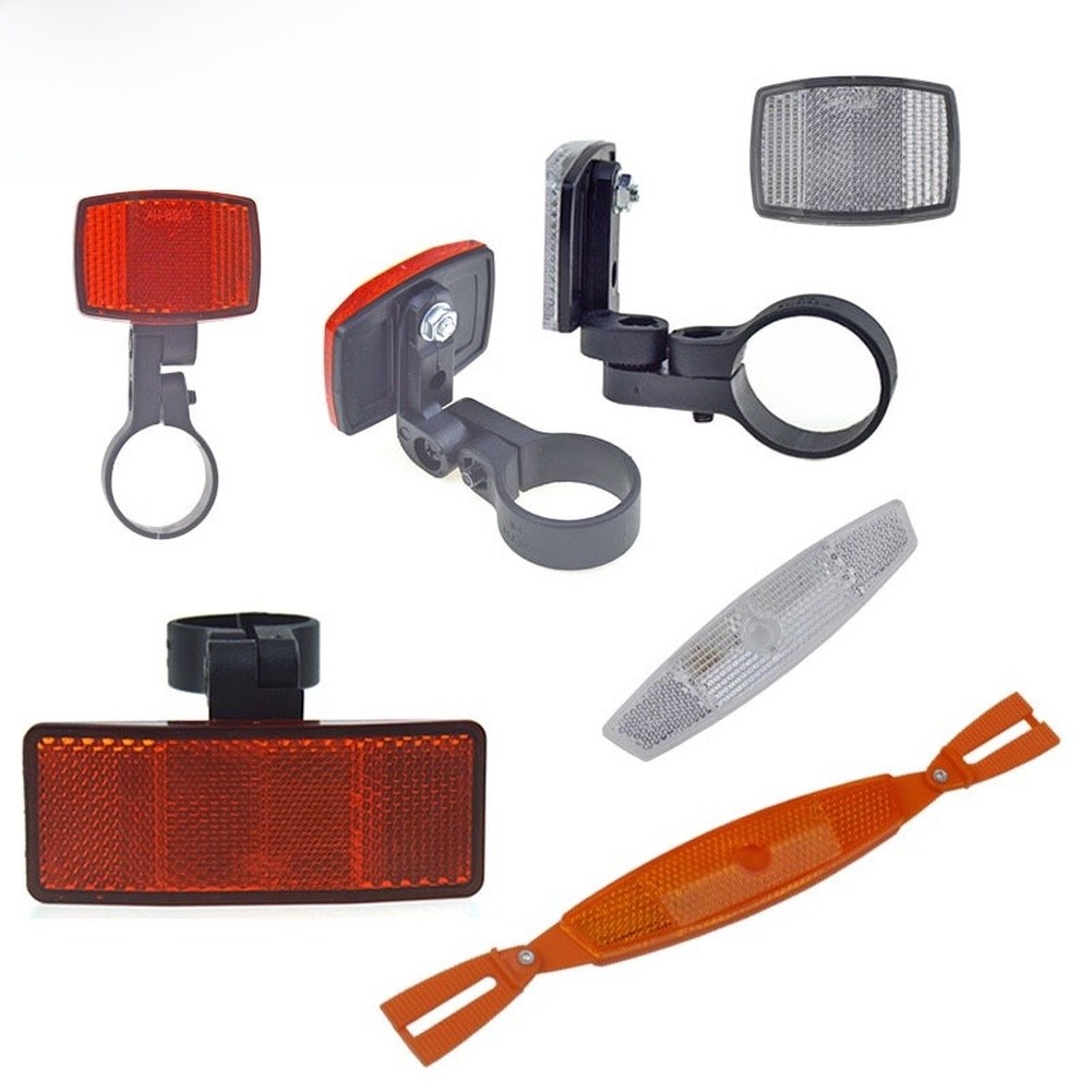 Spoke Reflector Set - ชุดสะท้อนแสงติดซี่ล้อจักรยานเพื่อเพิ่มการมองเห็นในเวลากลางคืน ทนทานต่อสภาพอากาศ มีสีแดง เงิน ส้ม ให้เลือก