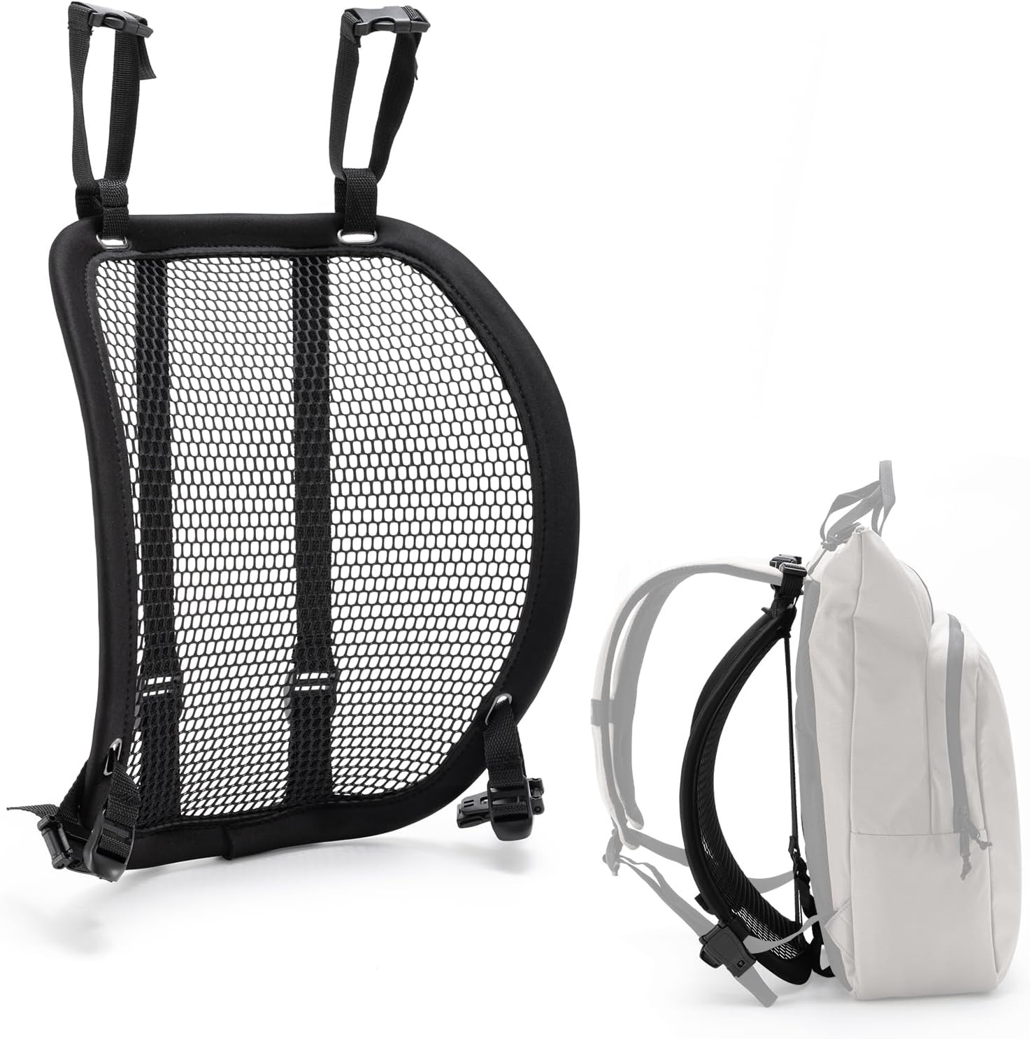Cycling Commute Backpack - กระเป๋าเป้ระบายอากาศน้ำหนักเบา โครงกระเป๋าเป้ตาข่าย สายสะพายปรับได้ เหมาะสำหรับการเดินป่า ปั่นจักรยาน เดินทาง