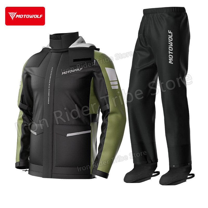 เสื้อกันฝนสำหรับขี่มอเตอร์ไซค์ - Cycling Commuter Rain Jacket บทวิจารณ์และราคา