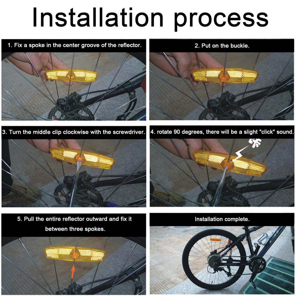 ชุดสะท้อนแสงเตือนภัยสำหรับจักร - Spoke Reflector Set บทวิจารณ์และราคา
