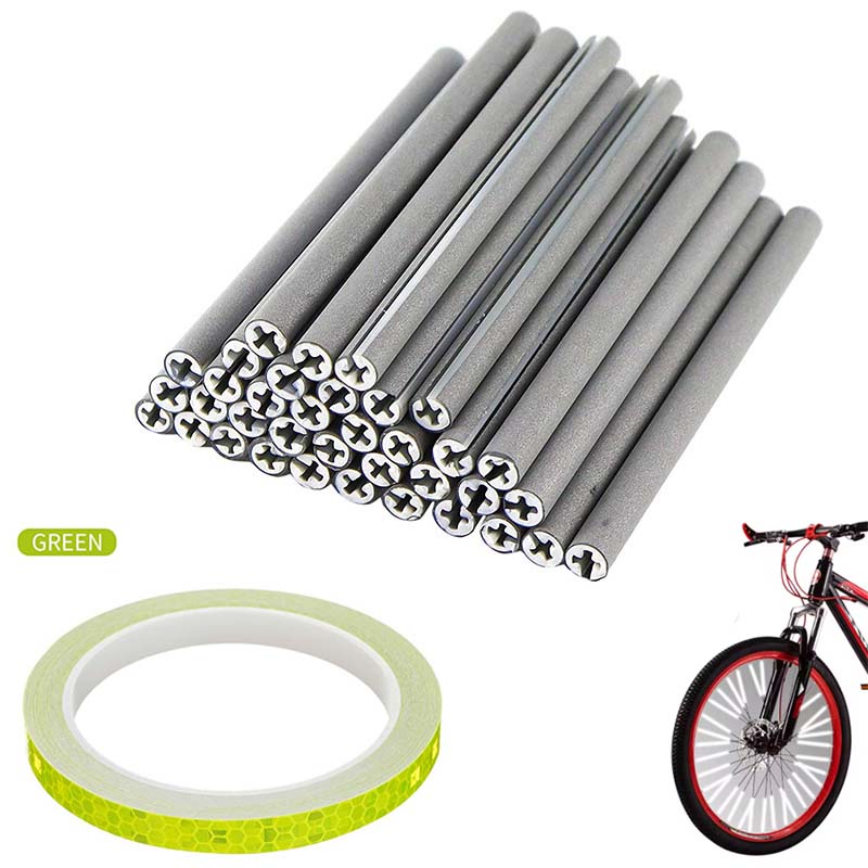 ชุดสะท้อนแสงล้อจักรยานสีเขียว  - Spoke Reflector Set บทวิจารณ์และราคา