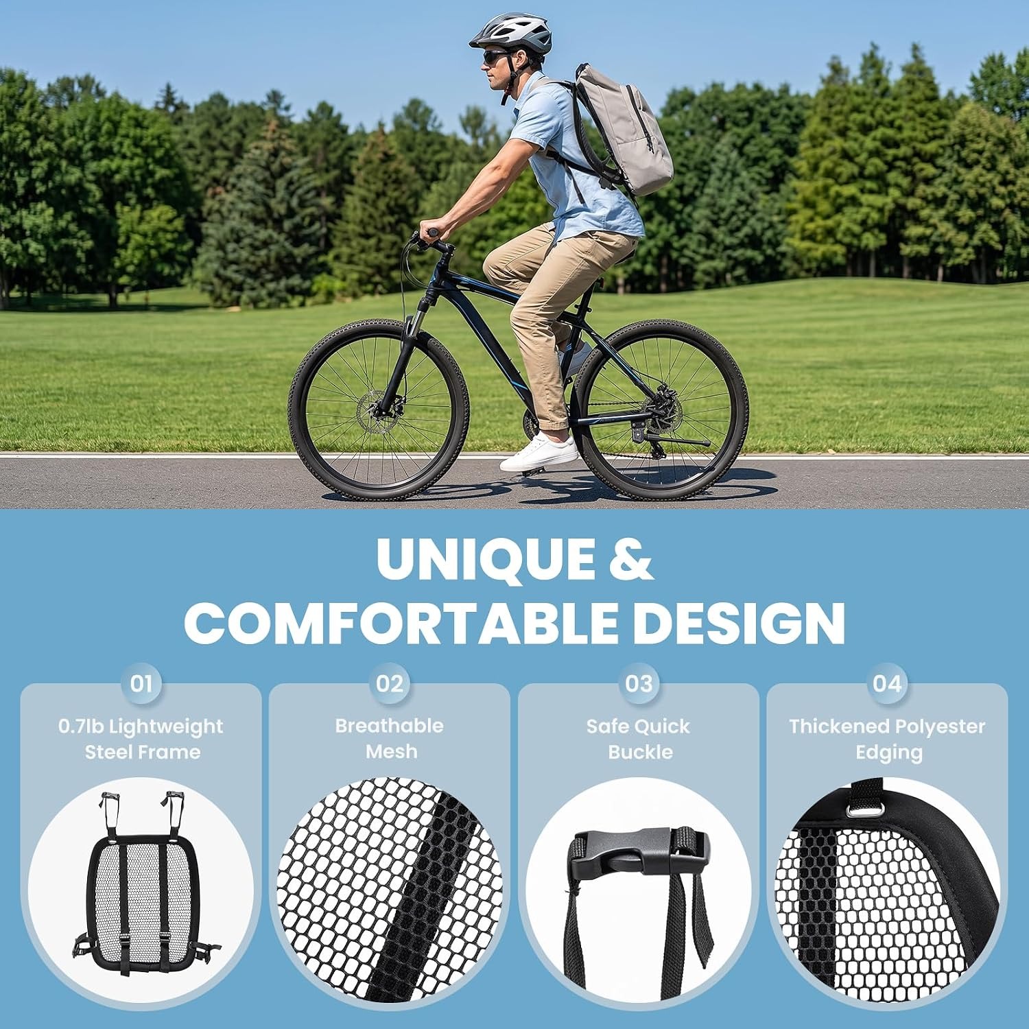 กระเป๋าเป้ระบายอากาศน้ำหนักเบา - Cycling Commute Backpack บทวิจารณ์และราคา