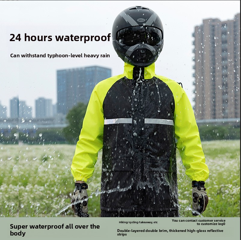 ชุดกันฝนสำหรับขี่มอเตอร์ไซค์แบ - Cycling Commuter Rain Jacket บทวิจารณ์และราคา