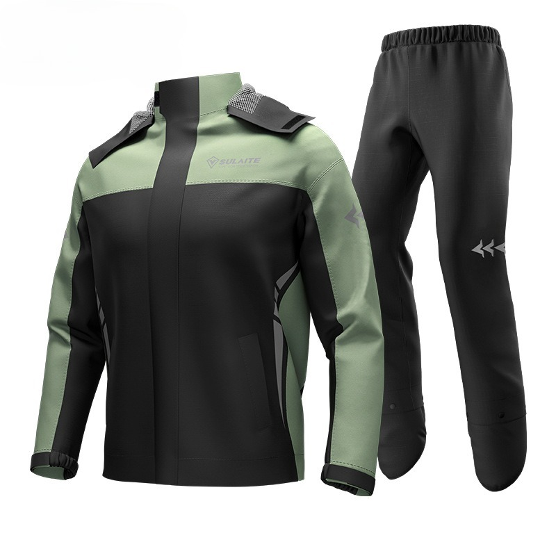 ชุดกันฝนสำหรับมอเตอร์ไซค์ Oxfo - Cycling Commuter Rain Jacket บทวิจารณ์และราคา