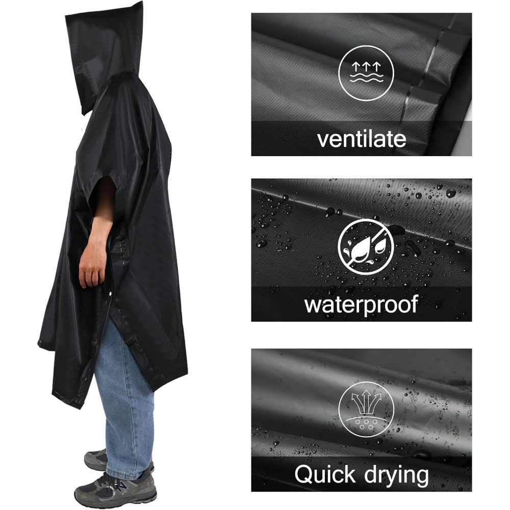 เสื้อกันฝนกันน้ำน้ำหนักเบามีฮู - Cycling Rain Jacket Commute บทวิจารณ์และราคา